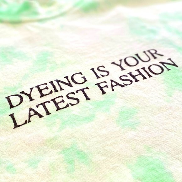 Dyeing Is Your Latest Fashion - Neon Green Tie Dye T-Shirt - Picture 2 of 2
